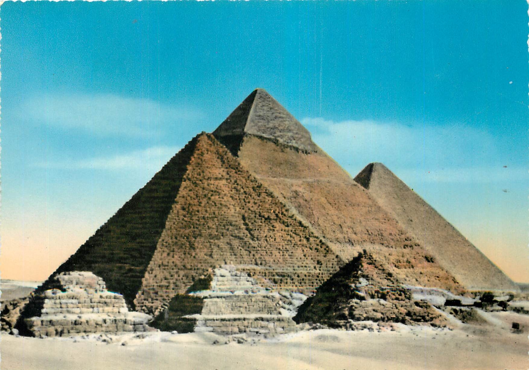 CPA The Pyramids of Giza 
