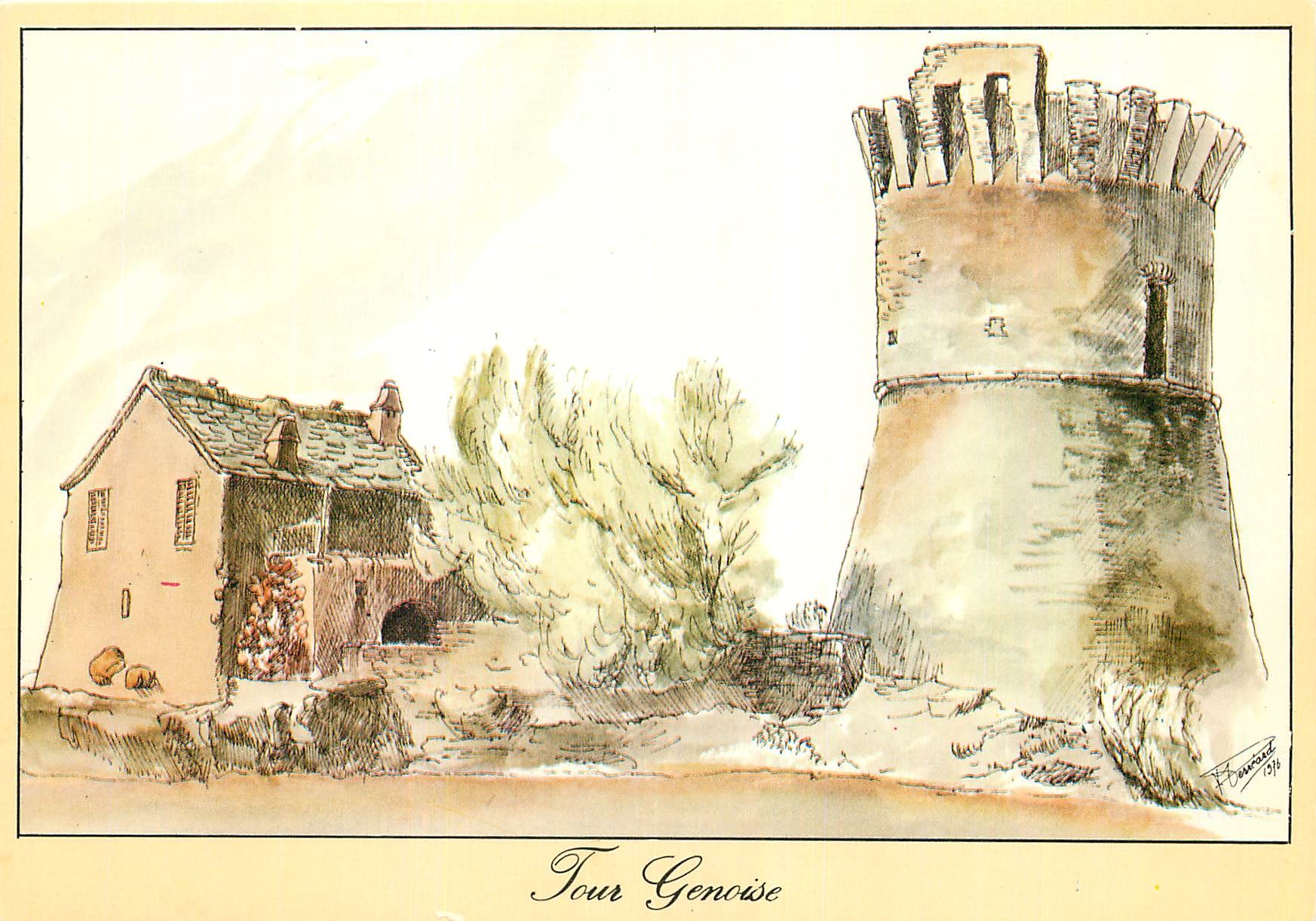 CPA Tour Genoise La Corse inoubliable 
