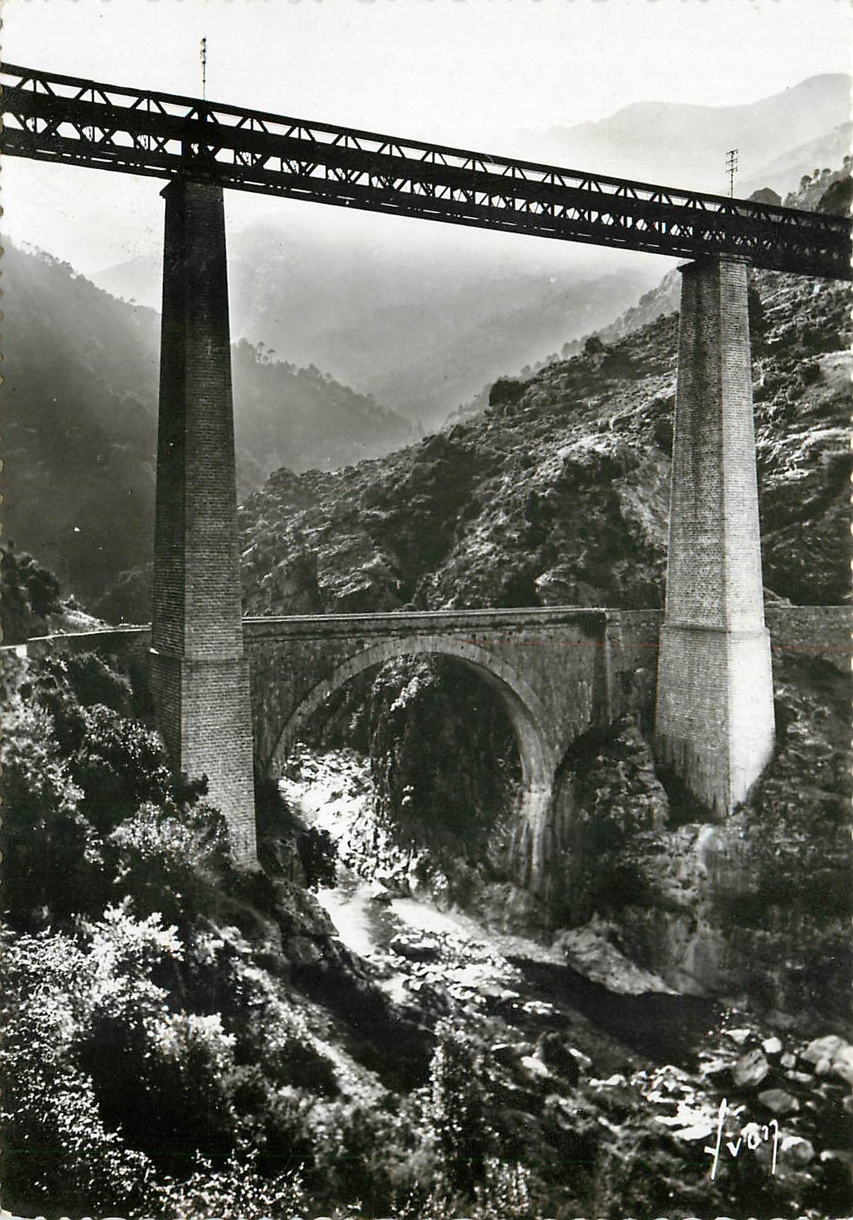 CPA Environs de Vivaro Corse Viaduc de Vecchio 