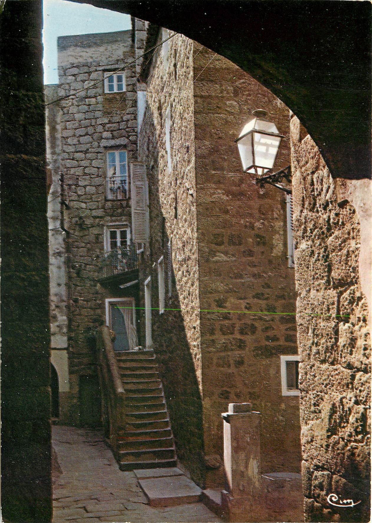 CPA Corse Ile de Beaute Paradis d'ete Sartene Vieille Ruelle 