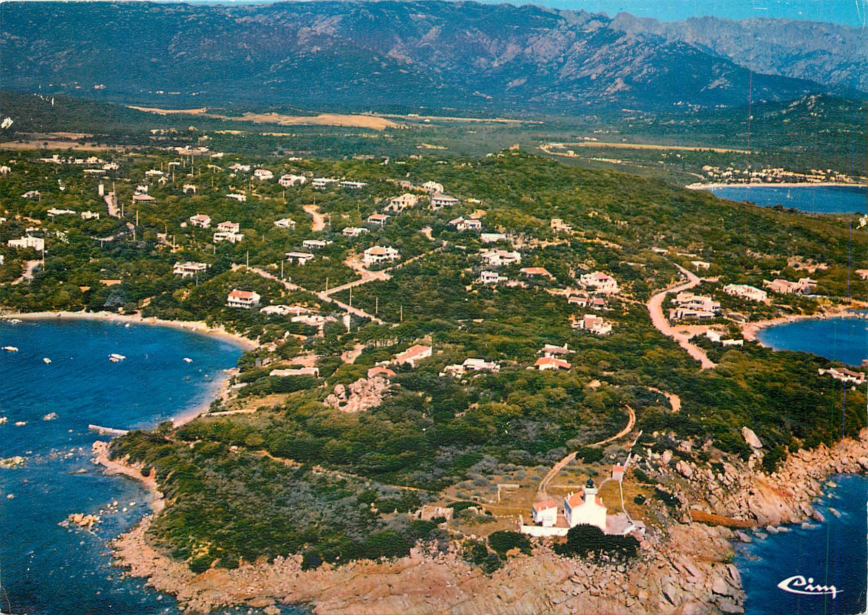 CPA Corse Ile de Beaute Paradis d'ete Cala Rossa Vue generale aerienne 