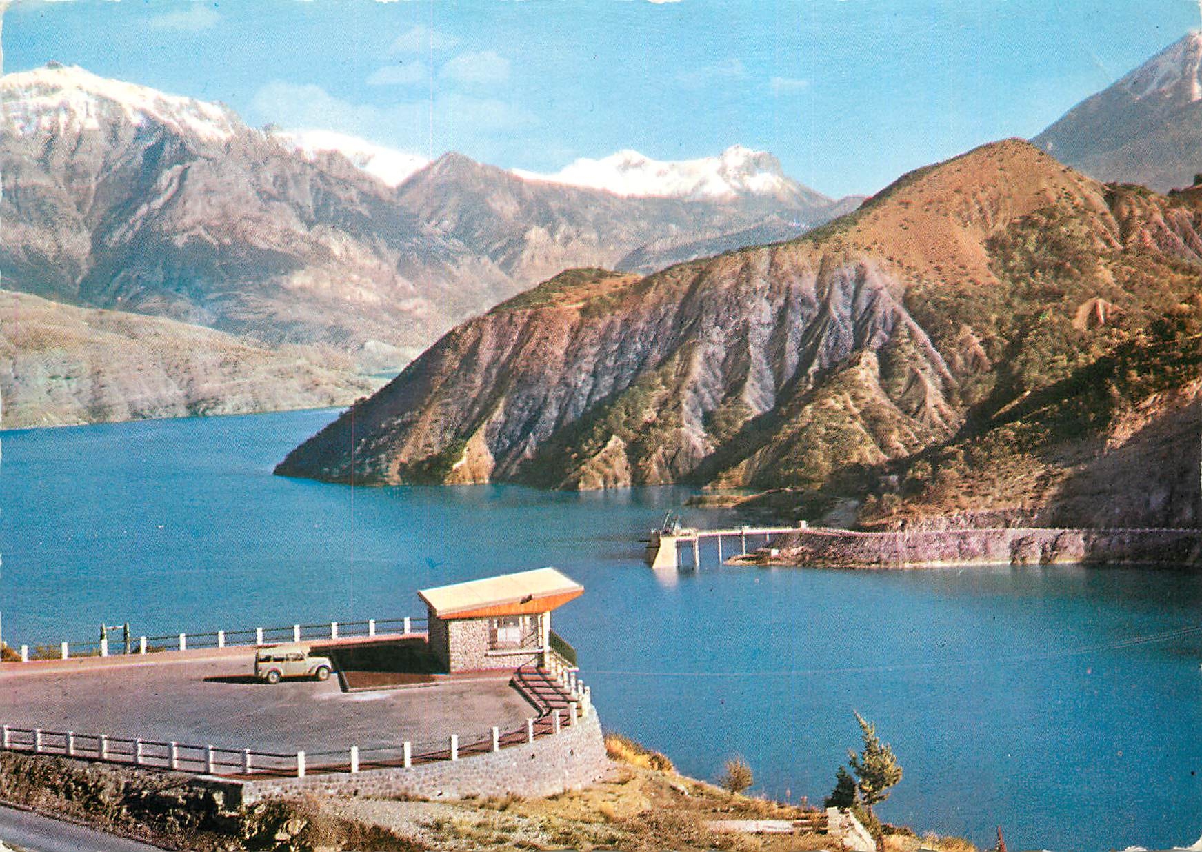 CPA Barrage et le Lac de Serre Poncon Le Belvedere 
