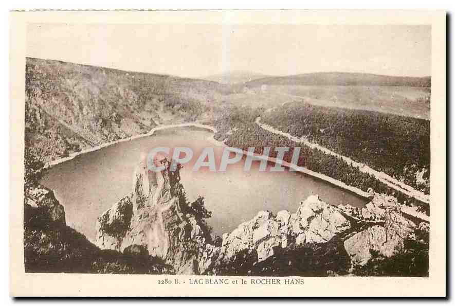 CPA Lac Blanc et le Rocher Hans 
