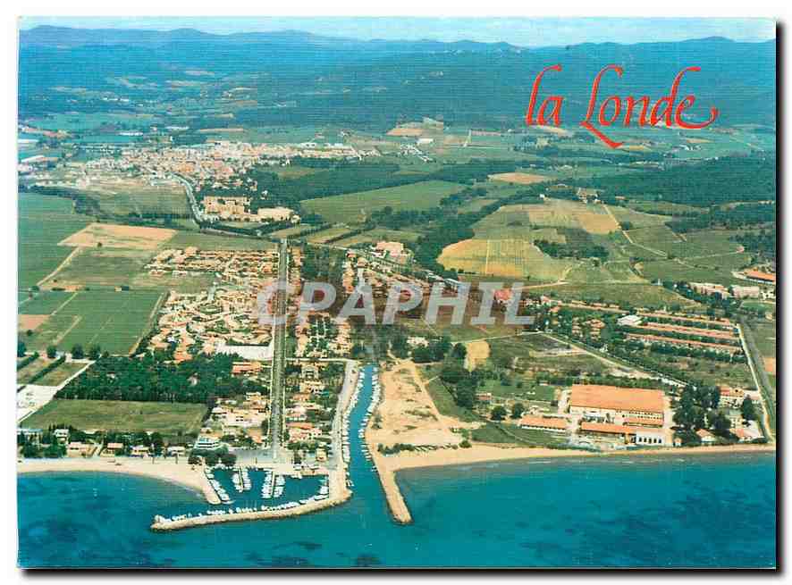 CPM La Londe les Maures Vue aerienne du port de Miramar 