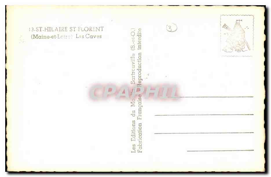 St HIlaire St Florant-Les Caves-CPA — Rückseite