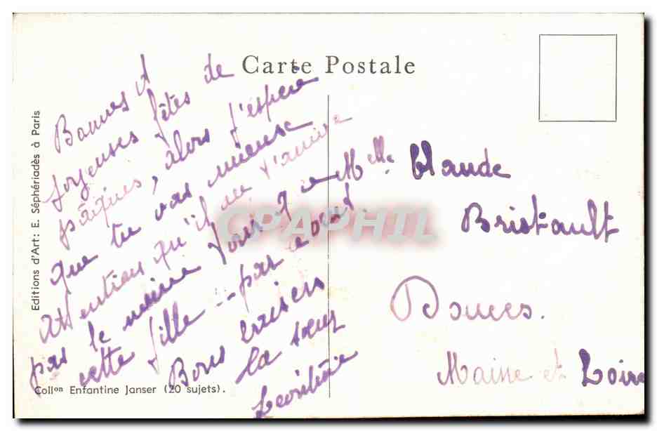 Si vous voyiez ce que le vent a fait! -CPA — Verso