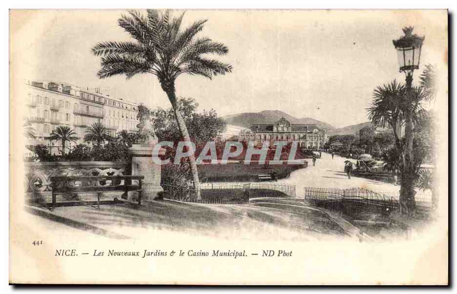 Nice- Les Nouveaux Jardins et le Casino Municipal-CPA