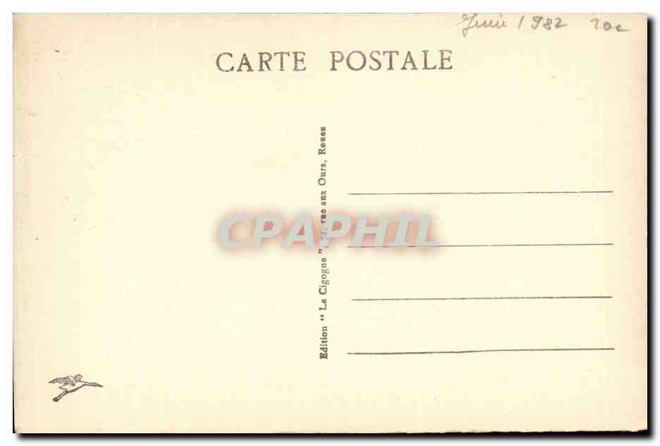 La Cathedrale de Rouen- La Plage -CPA — Rückseite