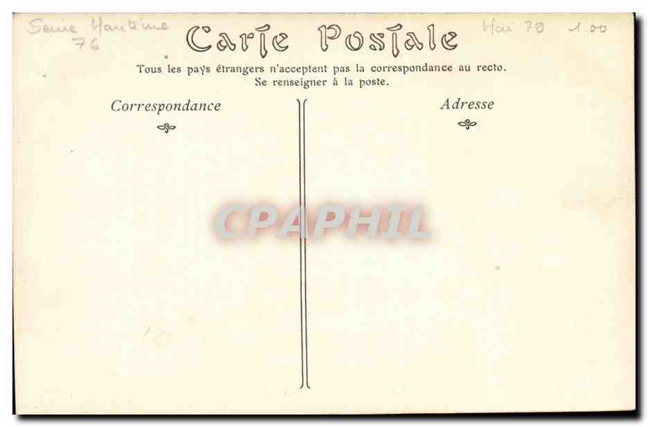 Rouen-Cour d'Albane- Ancien Cloa®tre -CPA — Rückseite