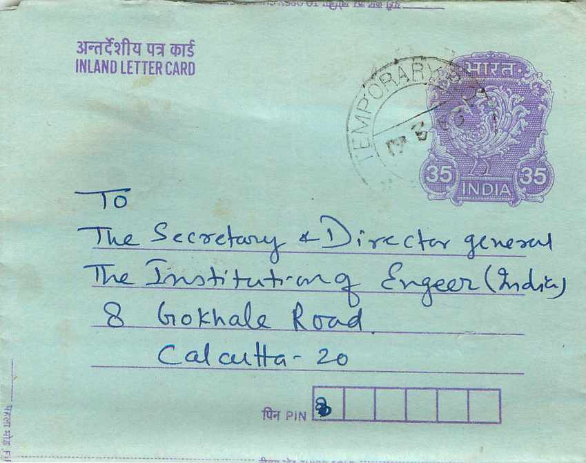 Cover Aerogramme Lettre Aerogramme Inde Gandhi
