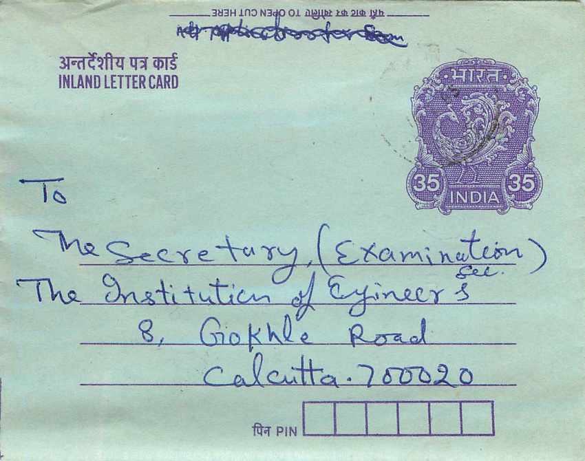 Cover Aerogramme Lettre Aerogramme Inde Gandhi