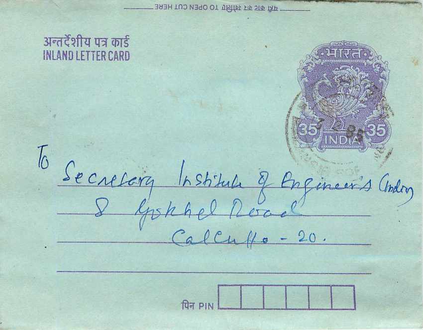 Cover Aerogramme Lettre Aerogramme Inde Gandhi