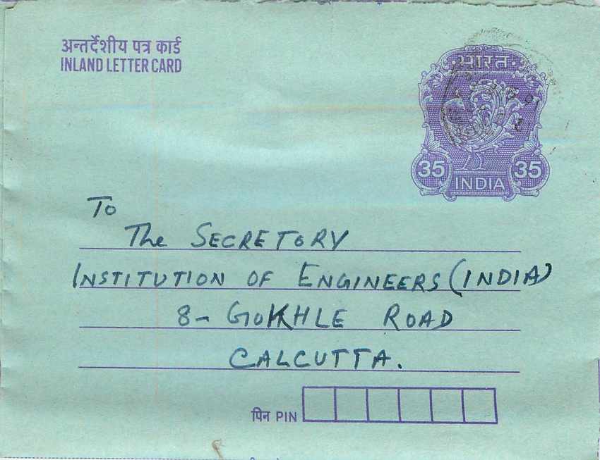 Cover Aerogramme Lettre Aerogramme Inde Gandhi