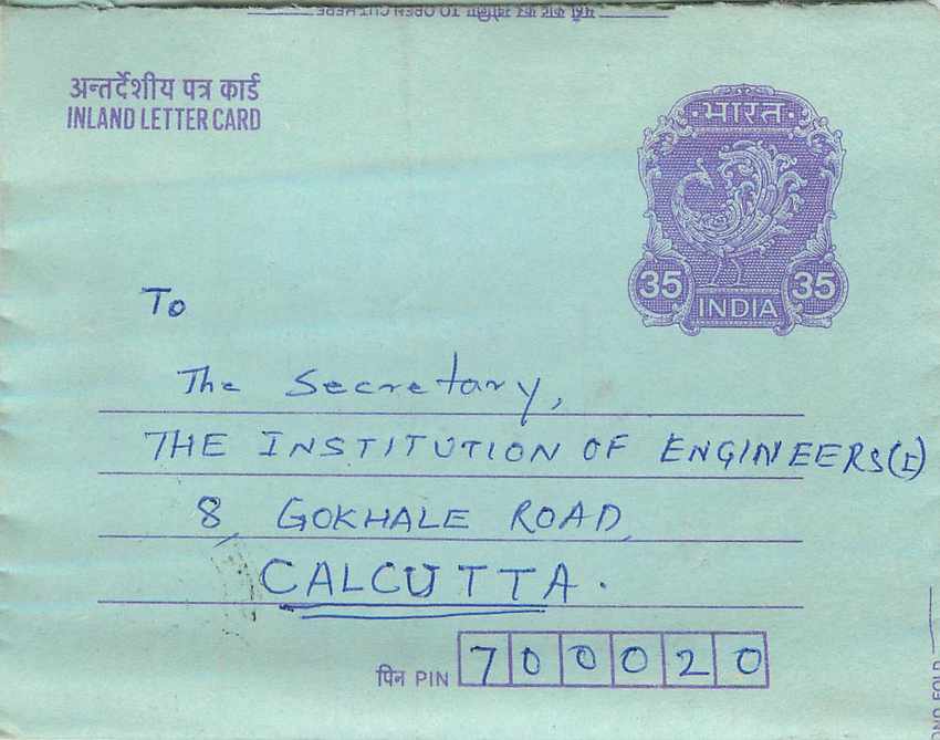 Cover Aerogramme Lettre Aerogramme Inde Gandhi