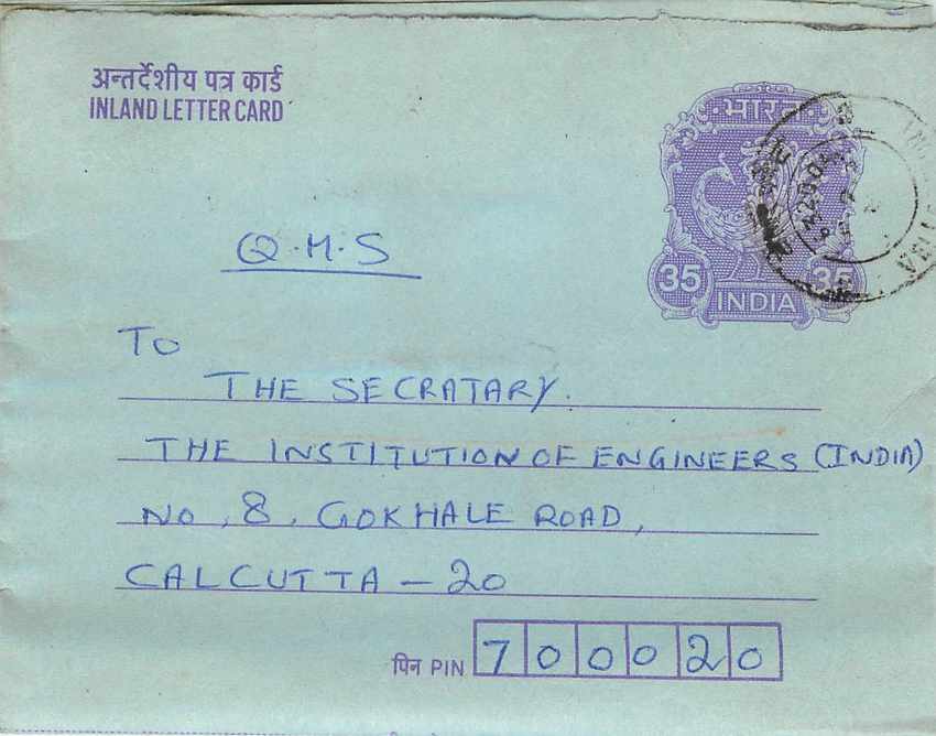 Cover Aerogramme Lettre Aerogramme Inde Gandhi