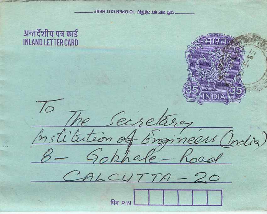 Cover Aerogramme Lettre Aerogramme Inde Gandhi