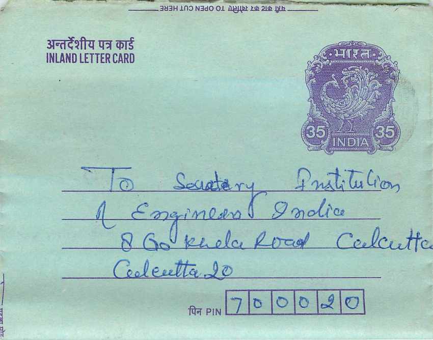 Cover Aerogramme Lettre Aerogramme Inde Gandhi