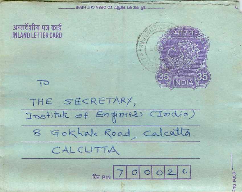Cover Aerogramme Lettre Aerogramme Inde Gandhi