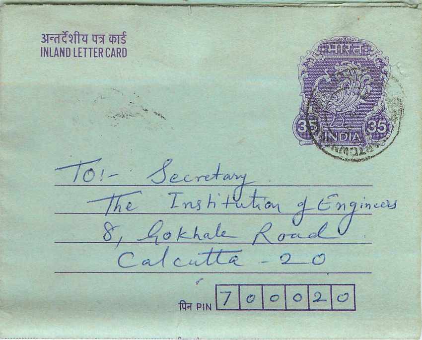 Cover Aerogramme Lettre Aerogramme Inde Gandhi