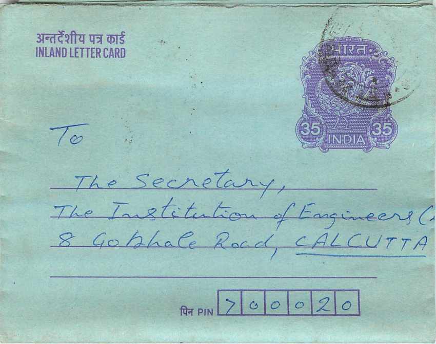 Cover Aerogramme Lettre Aerogramme Inde Gandhi