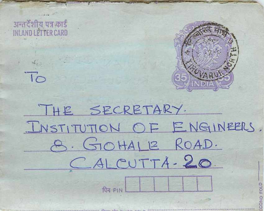 Cover Aerogramme Lettre Aerogramme Inde Gandhi