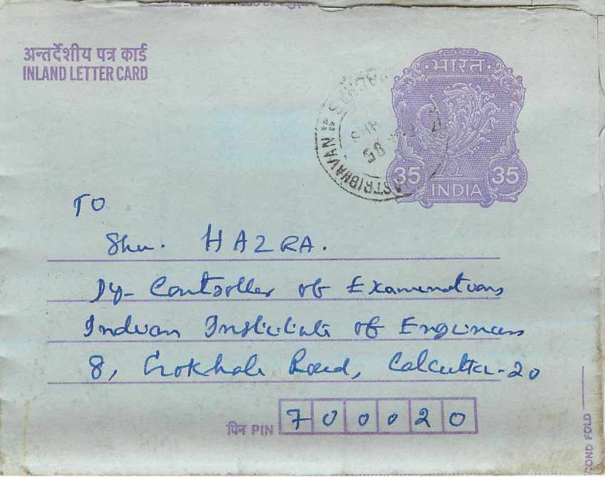 Cover Aerogramme Lettre Aerogramme Inde Gandhi