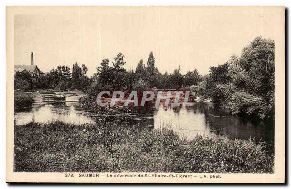 Saumur- La deversoir de St Hilaire St Florent -CPA