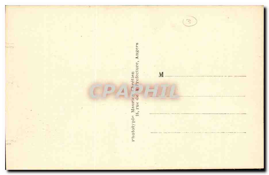 Saumur- La deversoir de St Hilaire St Florent -CPA — Verso
