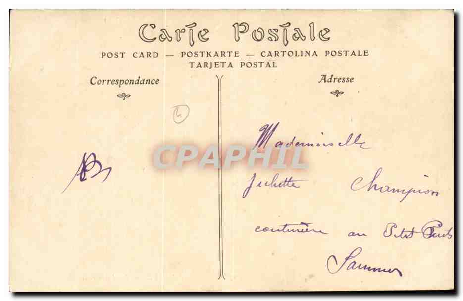 Saumur-La Loire et les Coteaux-CPA — Rückseite