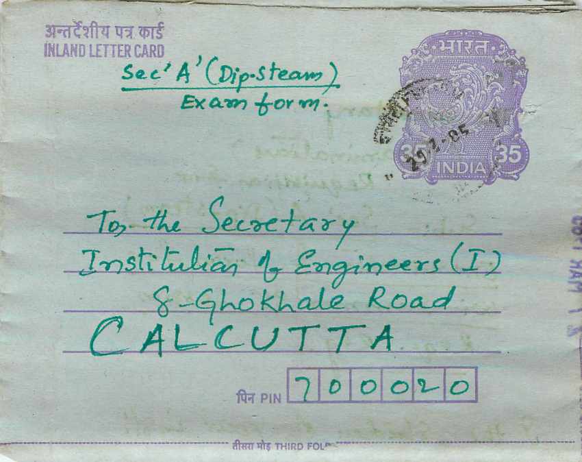 Cover Aerogramme Lettre Aerogramme Inde India 