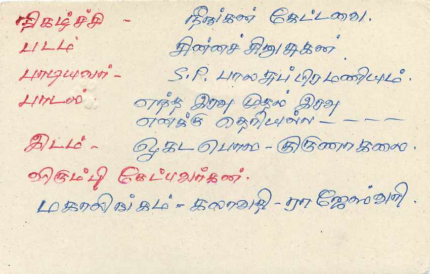 Sri Lanka — Ansichtskarte mit 75-Rupien-Stempel — Verlag Sri Lanka Post — Rückseite