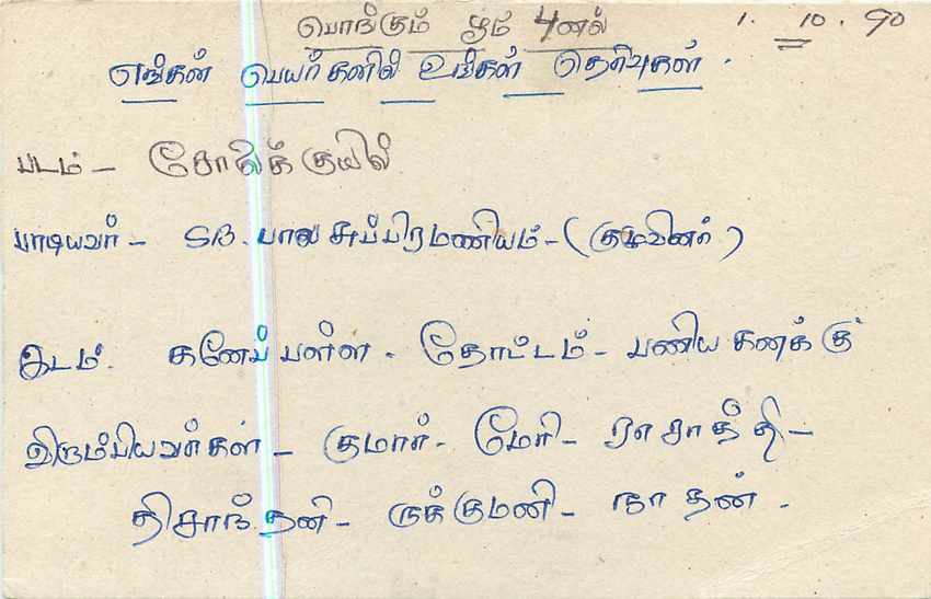 Colombo - Sri Lanka - Postkarte — Rückseite