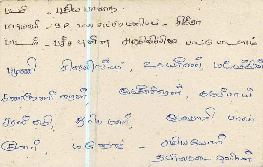 Sri Lanka — Ansichtskarte mit 75-Cent-Stempel — Verlag Sri Lanka Post — Rückseite