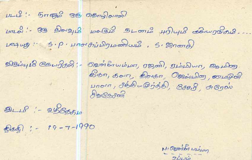 Sri Lanka — carte postale avec timbre 75 cents — éditeur Sri Lanka Post — Rückseite