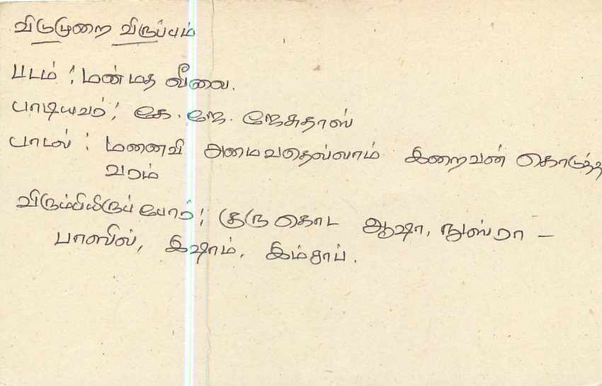 Sri Lanka — Ansichtskarte mit 75-Cent-Stamp — Verlag Sri Lanka Post — Rückseite