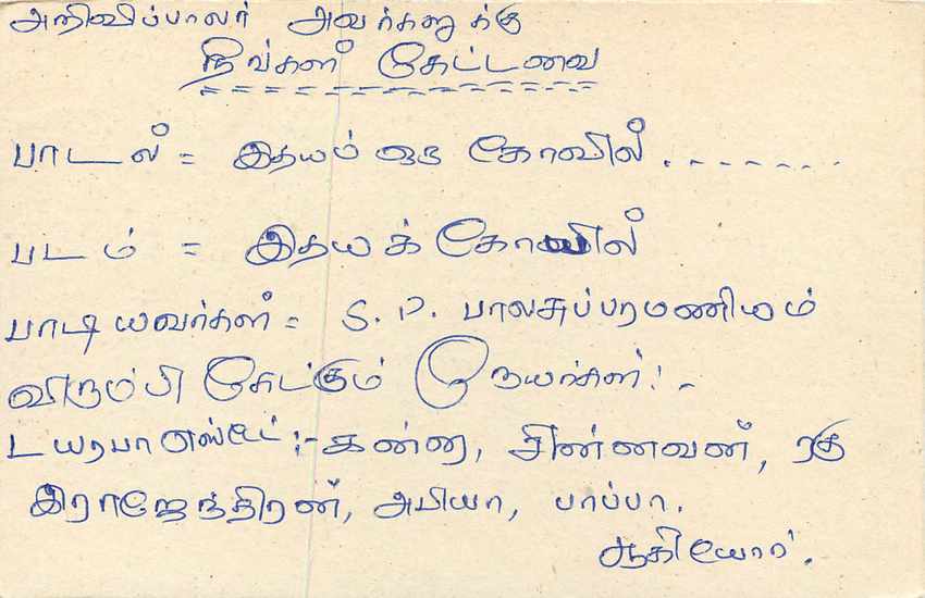 Sri Lanka — Ansichtskarte mit 75-Cent-Stempel — Verlag Sri Lanka Post — Rückseite