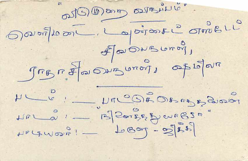 Sri Lanka — Ansichtskarte mit 75-Cent-Stempel — Verlag Sri Lanka Post — Rückseite