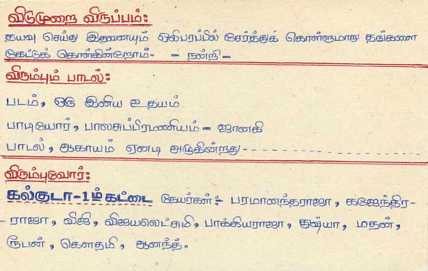 Sri Lanka — Ansichtskarte mit 75-Cent-Stempel — Verlag nicht sichtbar — Rückseite