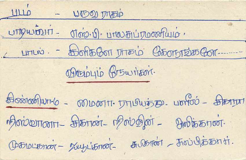 Carte postale Sri Lanka — Sri Lanka Post Card — timbre 75 cents lion — adresse en tamoul — Verso