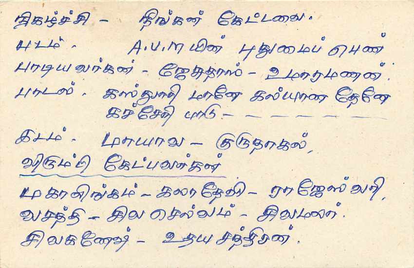 Sri Lanka — carte postale avec timbre de 75 cents — éditeur inconnu — Rückseite