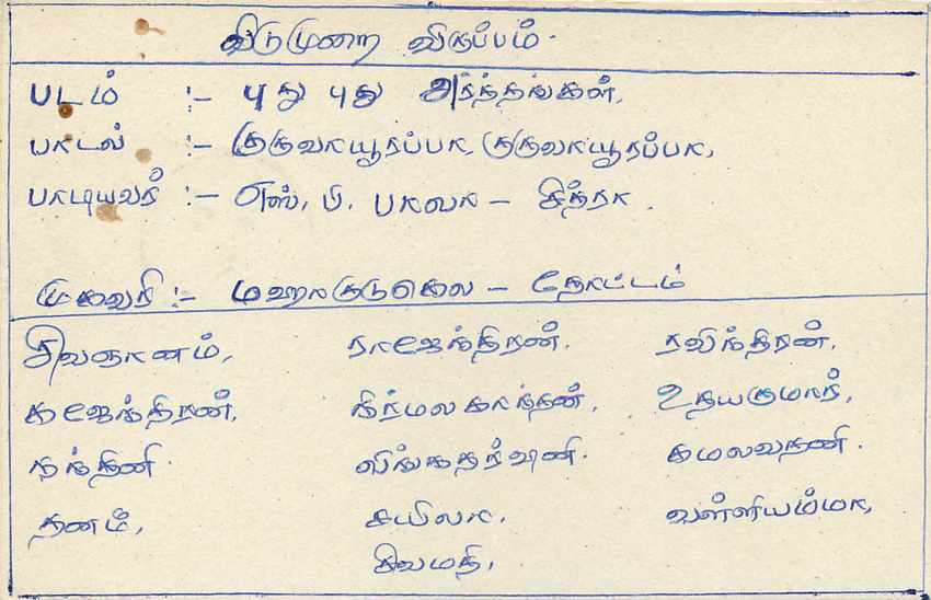 Sri Lanka — carte postale avec timbre de 75 cents et texte en tamoul — Verso