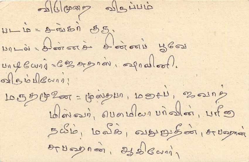 Sri Lanka — carte postale avec timbre de 75 cents — éditeur inconnu — Verso