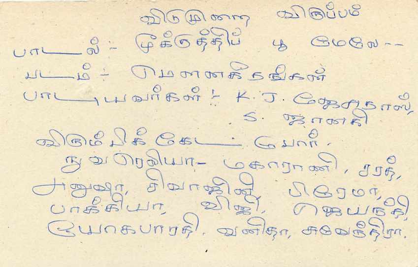 Sri Lanka — carte postale avec timbre 75 cents — éditeur inconnu — Rückseite