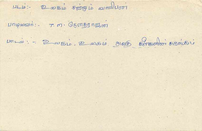 Sri Lanka — carte postale avec timbre de 75 cents — éditeur inconnu — Verso