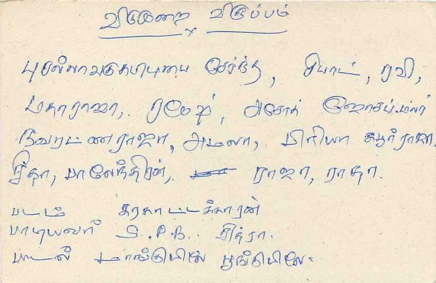 Sri Lanka — carte postale avec timbre de 75 cents — éditeur Sri Lanka Post — Rückseite