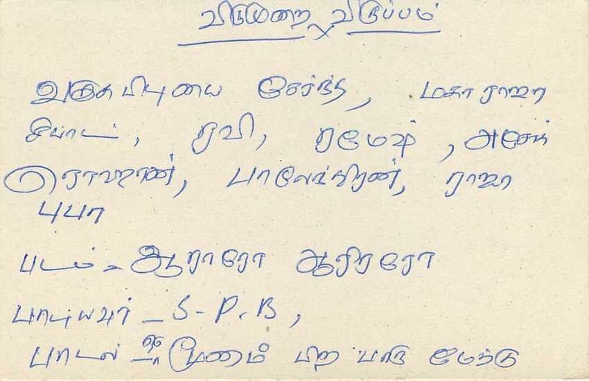 Colombo — Sri Lanka — carte postale avec timbre 75 cents — Rückseite