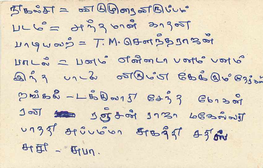 Sri Lanka — carte postale avec timbre 75 cents — éditeur inconnu — Rückseite