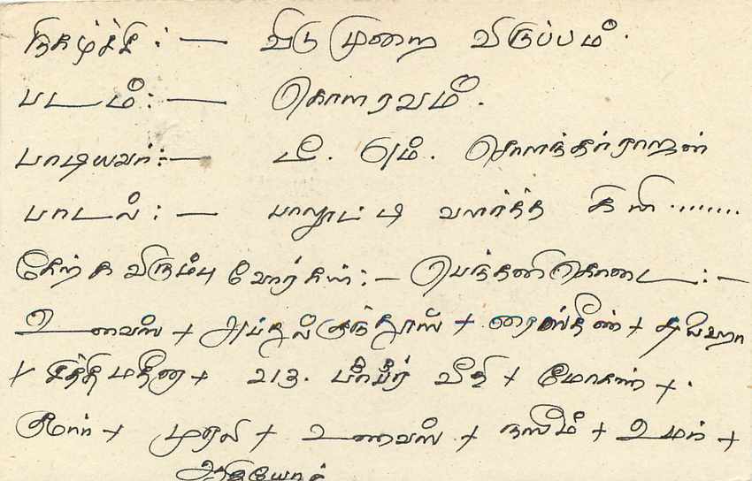 Entier Postal Postal Stationary Sri Lanka Ceylan Lion — Verso