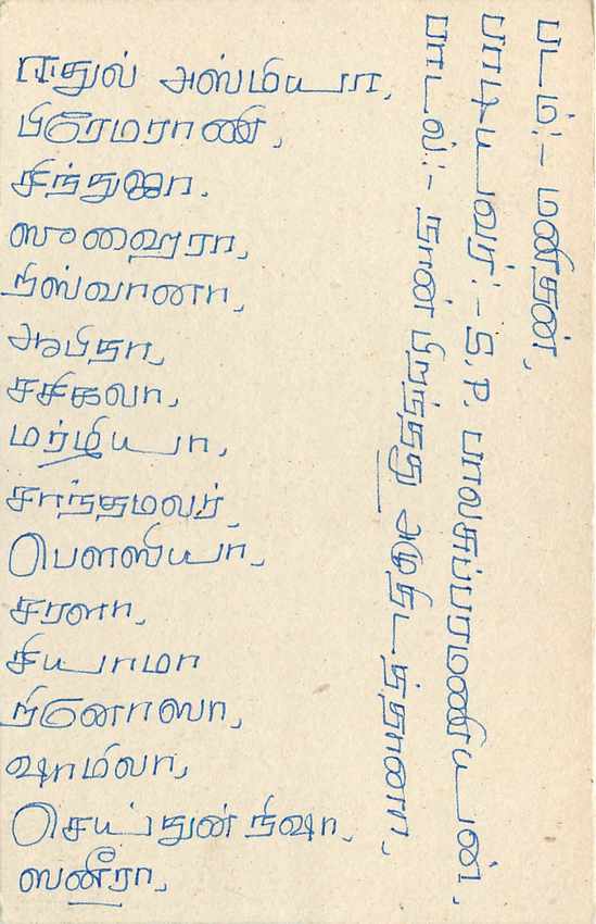 Sri Lanka — carte postale avec timbre 75 cents — éditeur Sri Lanka Post — Verso