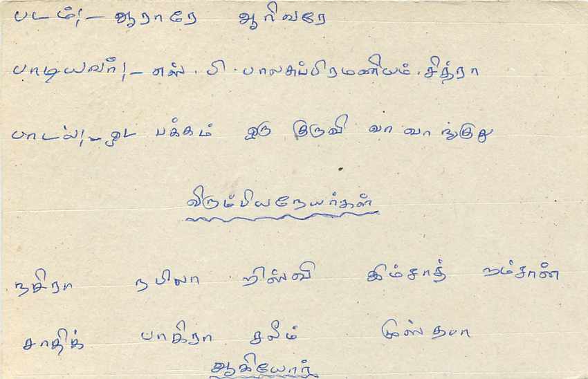 Carte postale Sri Lanka — texte en tamoul — timbre 75 cents avec oblitération — Verso
